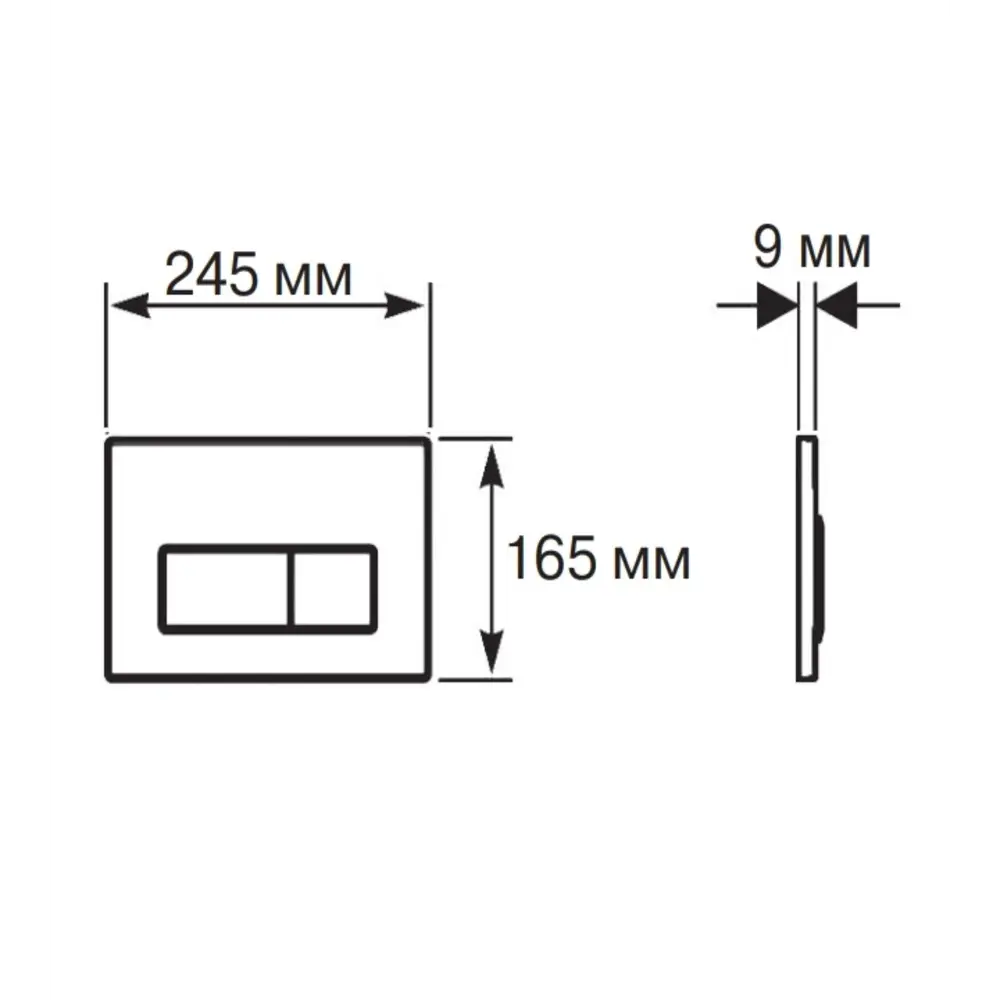 Фото 2 Панель смыва Aquatek 00000119654 цвет белый Фото 2 Панель смыва Aquatek 00000119654 цвет белый