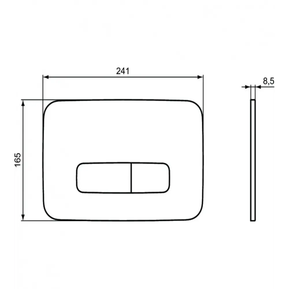 Фото 2 Панель смыва Ideal standard 00000080213 цвет серый/серебристый