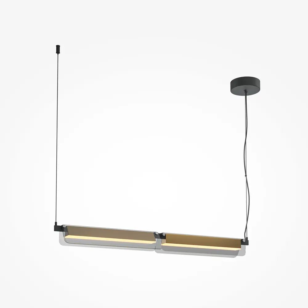 Фото Светильник подвесной светодиодный Maytoni Flat Mod296pl-l20bs3k 10 м² теплый белый (желтый) свет цвет латунь Фото Светильник подвесной светодиодный Maytoni Flat Mod296pl-l20bs3k 10 м² теплый белый (желтый) свет цвет латунь