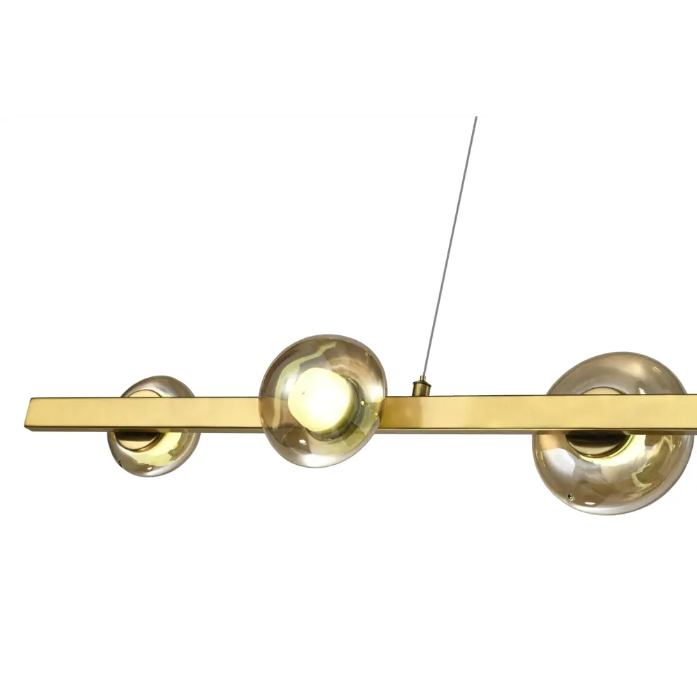 Фото 5 Люстра подвесная светодиодная Zortes Fritto с пультом управления 12 м² нейтральный белый свет цвет коричневый, латунь Фото 5 Люстра подвесная светодиодная Zortes Fritto с пультом управления 12 м² нейтральный белый свет цвет коричневый, латунь