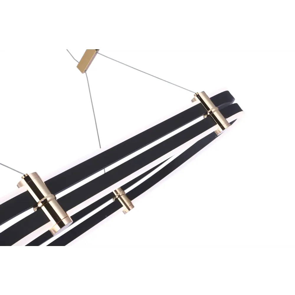 Фото 5 Светильник подвесной светодиодный Zortes Duble-r с пультом управления 46 м² теплый белый (желтый), нейтральный белый свет цвет белый, золото, антрацит