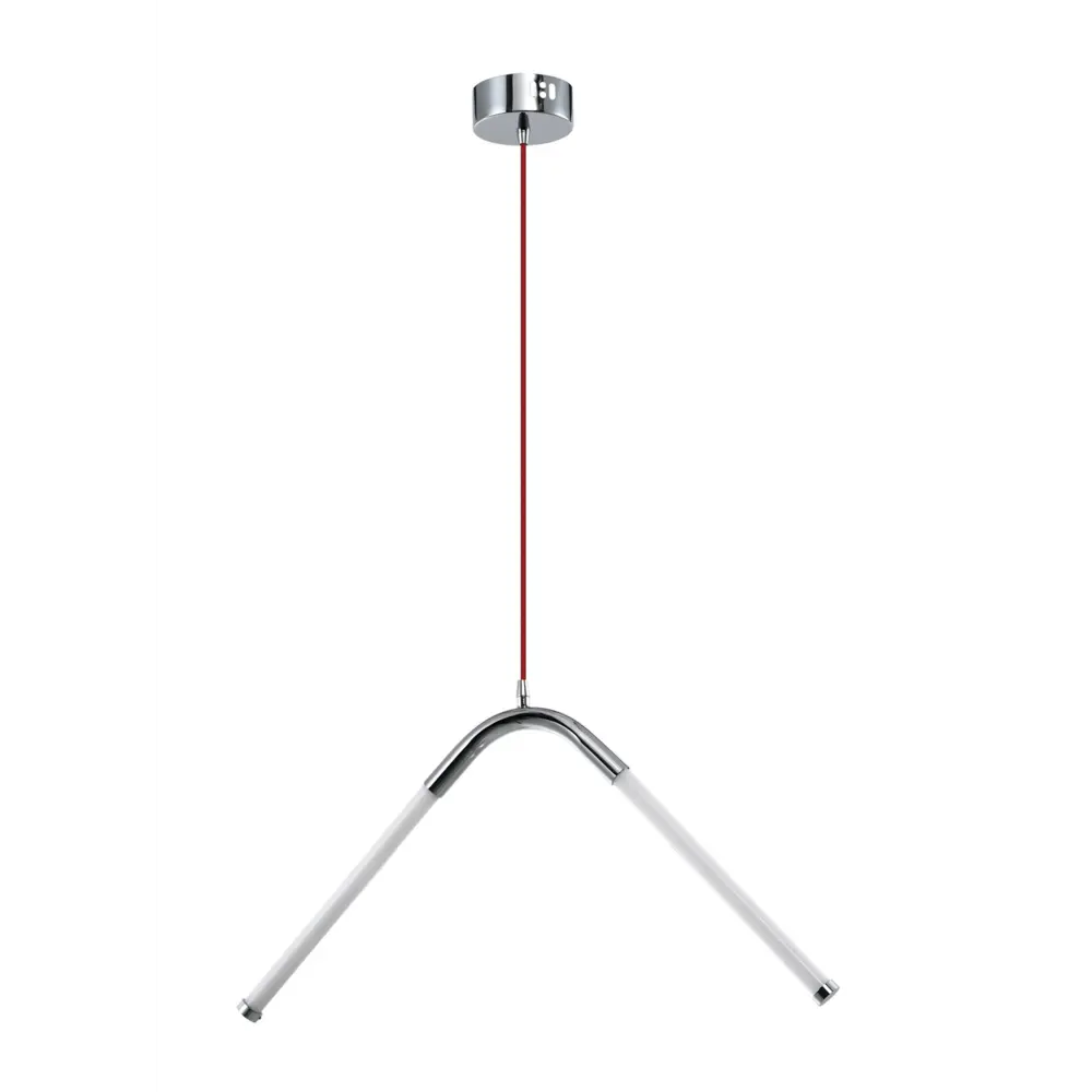 Фото Светильник подвесной светодиодный Zortes Fau Zrs.57786.01 10 м² нейтральный белый свет цвет хром, белый