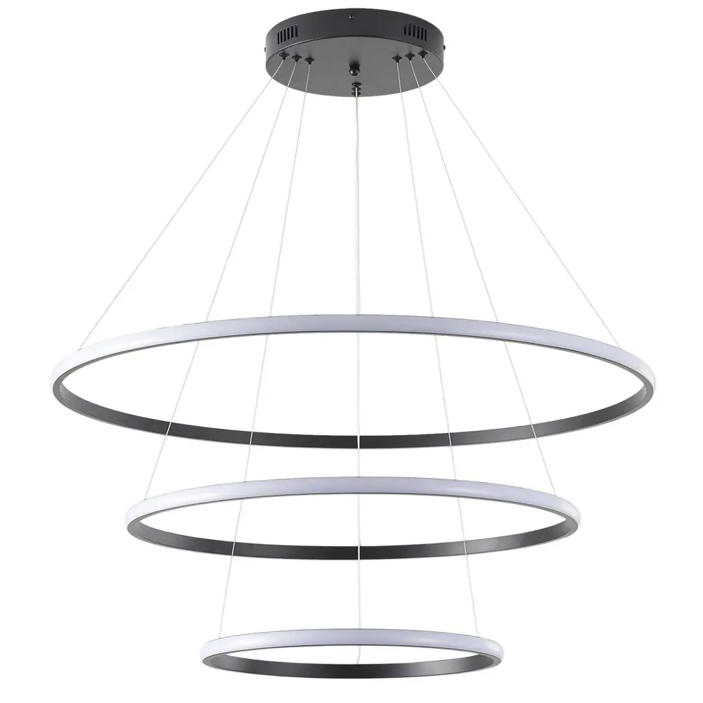 Фото Светильник подвесной светодиодный Zortes Ringolight Zrs.33320.120c 60 м² нейтральный белый свет цвет белый, антрацит Фото Светильник подвесной светодиодный Zortes Ringolight Zrs.33320.120c 60 м² нейтральный белый свет цвет белый, антрацит