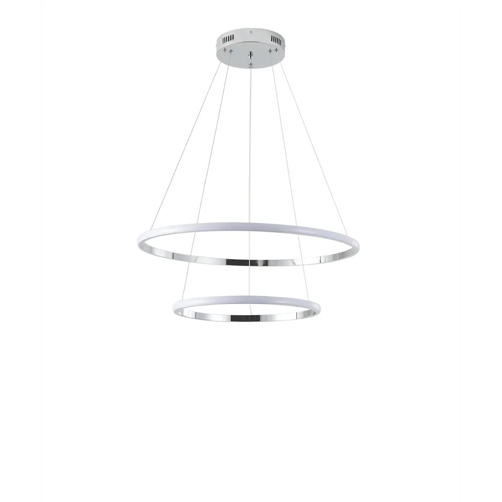 Фото 3 Светильник подвесной светодиодный Zortes Ringolight Zrs.33322.63c 31.5 м² нейтральный белый свет цвет хром, белый Фото 3 Светильник подвесной светодиодный Zortes Ringolight Zrs.33322.63c 31.5 м² нейтральный белый свет цвет хром, белый