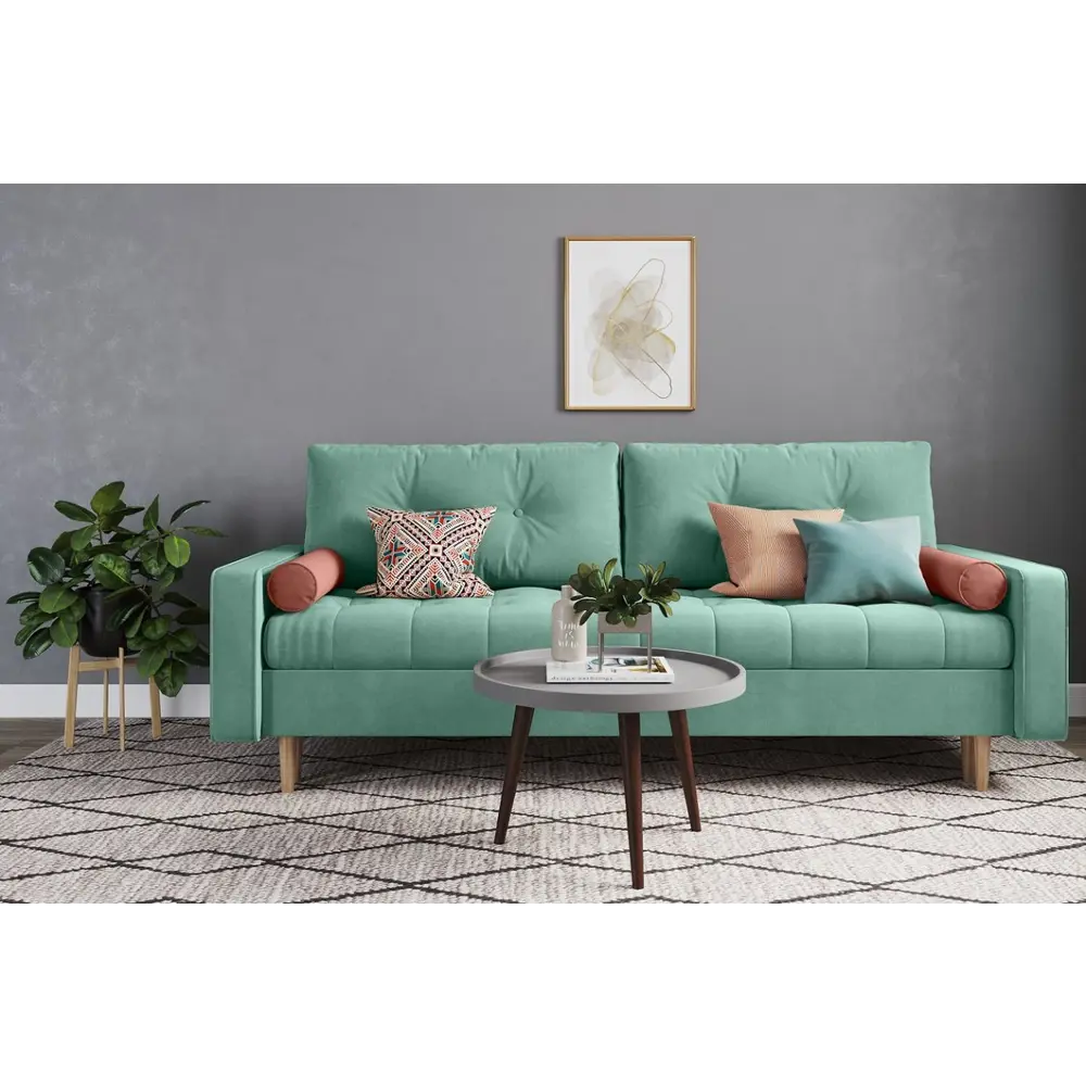 Фото 5 Диван Divan.ru Ситено 218x90x95 см ткань цвет мятный Фото 5 Диван Divan.ru Ситено 218x90x95 см ткань цвет мятный