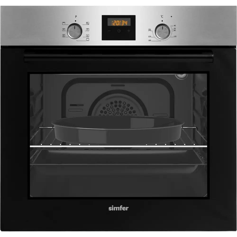 Фото 11 Электрический встраиваемый духовой шкаф Simfer B6EM56024 60х59.5х56.5 см цвет серебристый Фото 11 Электрический встраиваемый духовой шкаф Simfer B6EM56024 60х59.5х56.5 см цвет серебристый