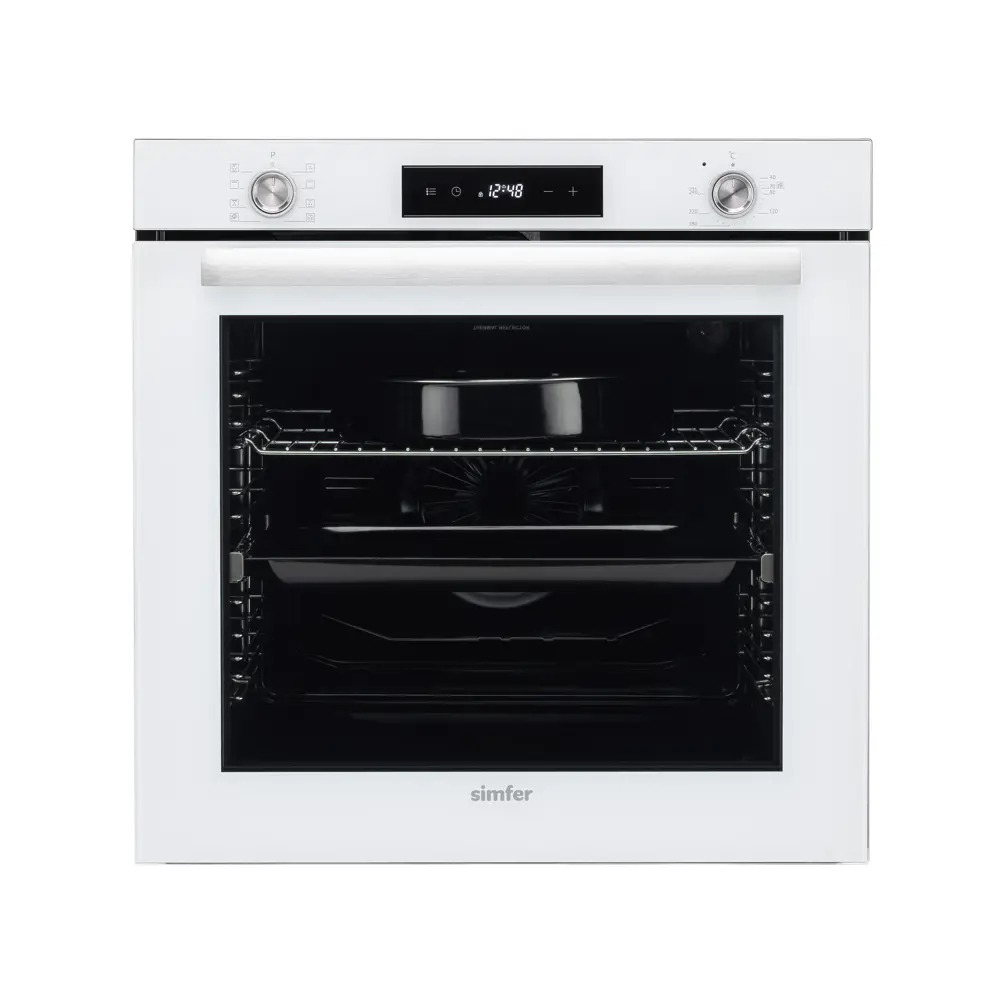Фото 14 Электрический встраиваемый духовой шкаф Simfer B6EC69070 60х59.5х56.5 см цвет белый Фото 14 Электрический встраиваемый духовой шкаф Simfer B6EC69070 60х59.5х56.5 см цвет белый