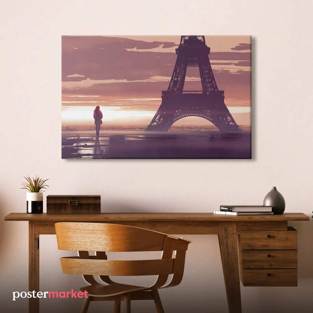 Фото 2 Картина без рамки Postermarket Париж утром 60x90 см Фото 2 Картина без рамки Postermarket Париж утром 60x90 см