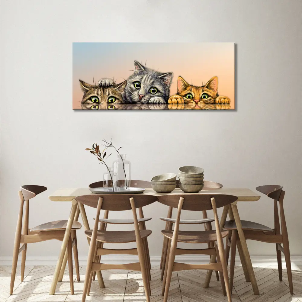 Фото 4 Картина без рамки Postermarket Коты 45x115 см Фото 4 Картина без рамки Postermarket Коты 45x115 см