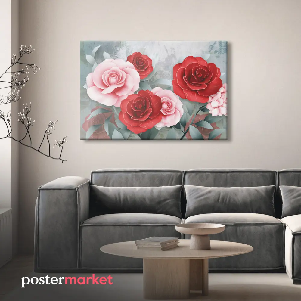 Фото 4 Картина без рамки Postermarket Розы 60x90 см Фото 4 Картина без рамки Postermarket Розы 60x90 см