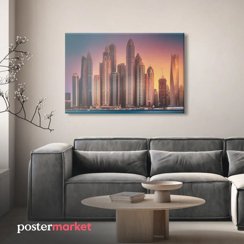 Фото 4 Картина без рамки Postermarket Дубай Марина 60x90 см Фото 4 Картина без рамки Postermarket Дубай Марина 60x90 см