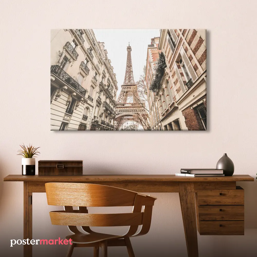 Фото Картина без рамки Postermarket Улица в Париже 60x90 см Фото Картина без рамки Postermarket Улица в Париже 60x90 см