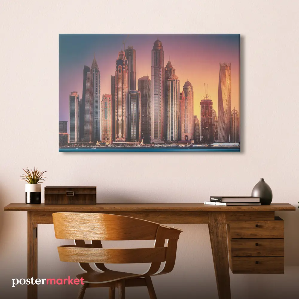 Фото 2 Картина без рамки Postermarket Дубай Марина 60x90 см Фото 2 Картина без рамки Postermarket Дубай Марина 60x90 см