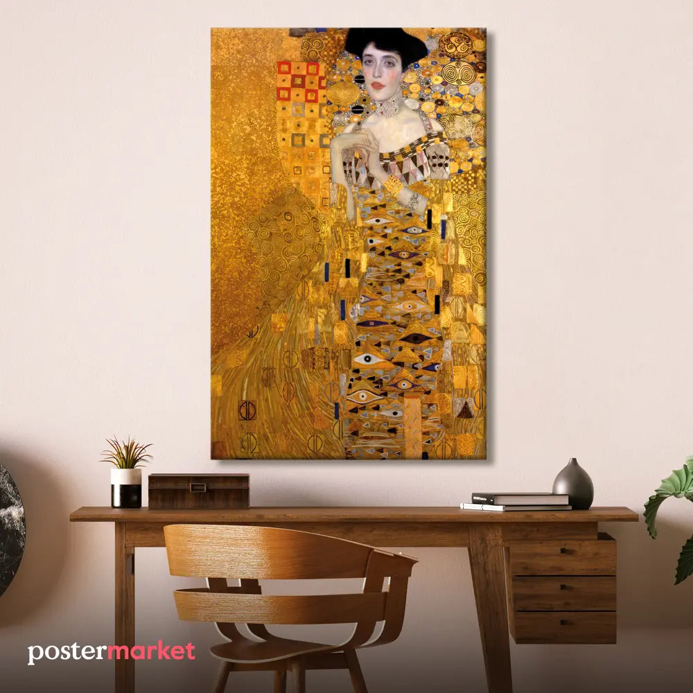 Фото 2 Картина без рамки Postermarket Золотая Адель 110x70 см Фото 2 Картина без рамки Postermarket Золотая Адель 110x70 см