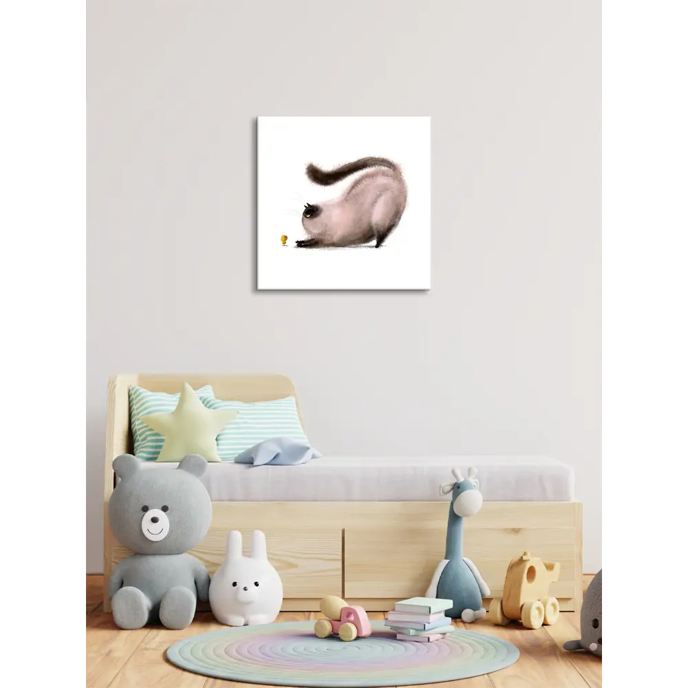 Фото 5 Картина без рамки Postermarket Пушистый кот 40x40 см Фото 5 Картина без рамки Postermarket Пушистый кот 40x40 см