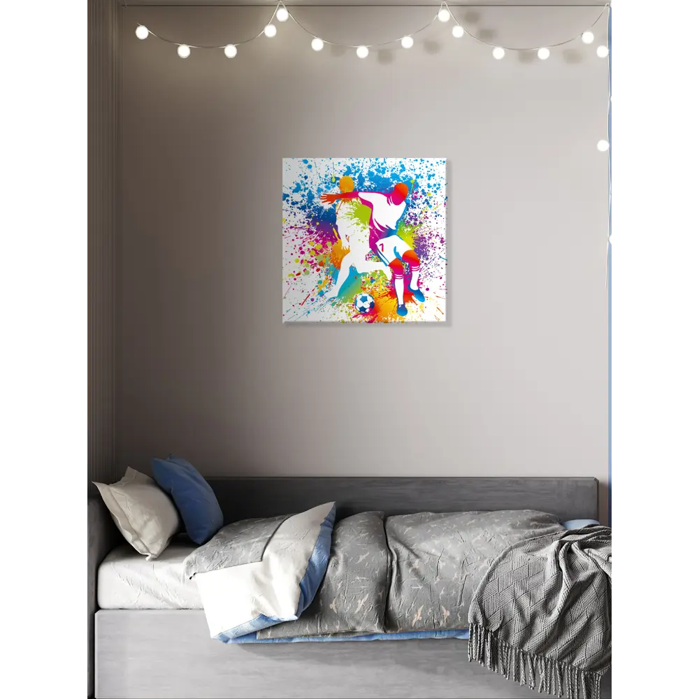Фото 2 Картина без рамки Postermarket Футболисты 40x40 см Фото 2 Картина без рамки Postermarket Футболисты 40x40 см
