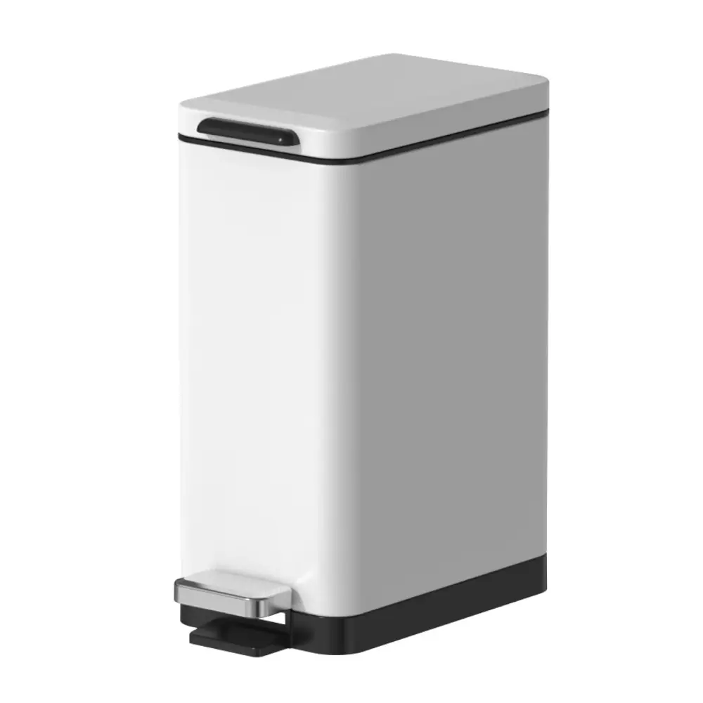 Фото Мусорное ведро Java S-887-10w 10 глянцевый цвет белый Фото Мусорное ведро Java S-887-10w 10 глянцевый цвет белый