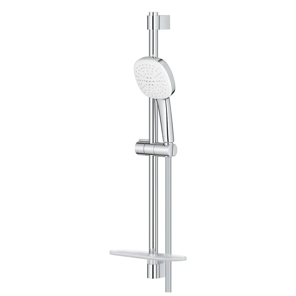 Фото 2 Душевой набор GROHE Tempesta Cube 110 27928003 2jet со штангой 60 см и полочкой цвет хром Фото 2 Душевой набор GROHE Tempesta Cube 110 27928003 2jet со штангой 60 см и полочкой цвет хром