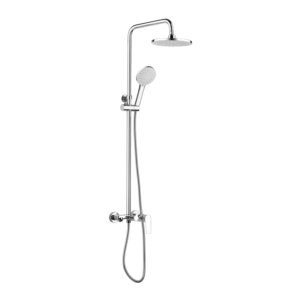 Фото Душевая стойка Oulin Ol-ht-2318 OL-HT-2318 2 режимная цвет черный с медными элементами Фото Душевая стойка Oulin Ol-ht-2318 OL-HT-2318 2 режимная цвет черный с медными элементами