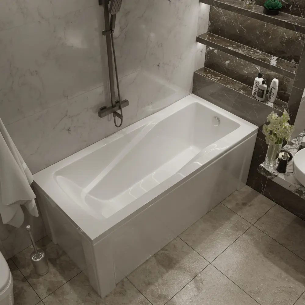 Фото 3 Прямоугольная ванна TIMO HELLA1575-KT15-SPV1505 акрил 150x75см Фото 3 Прямоугольная ванна TIMO HELLA1575-KT15-SPV1505 акрил 150x75см