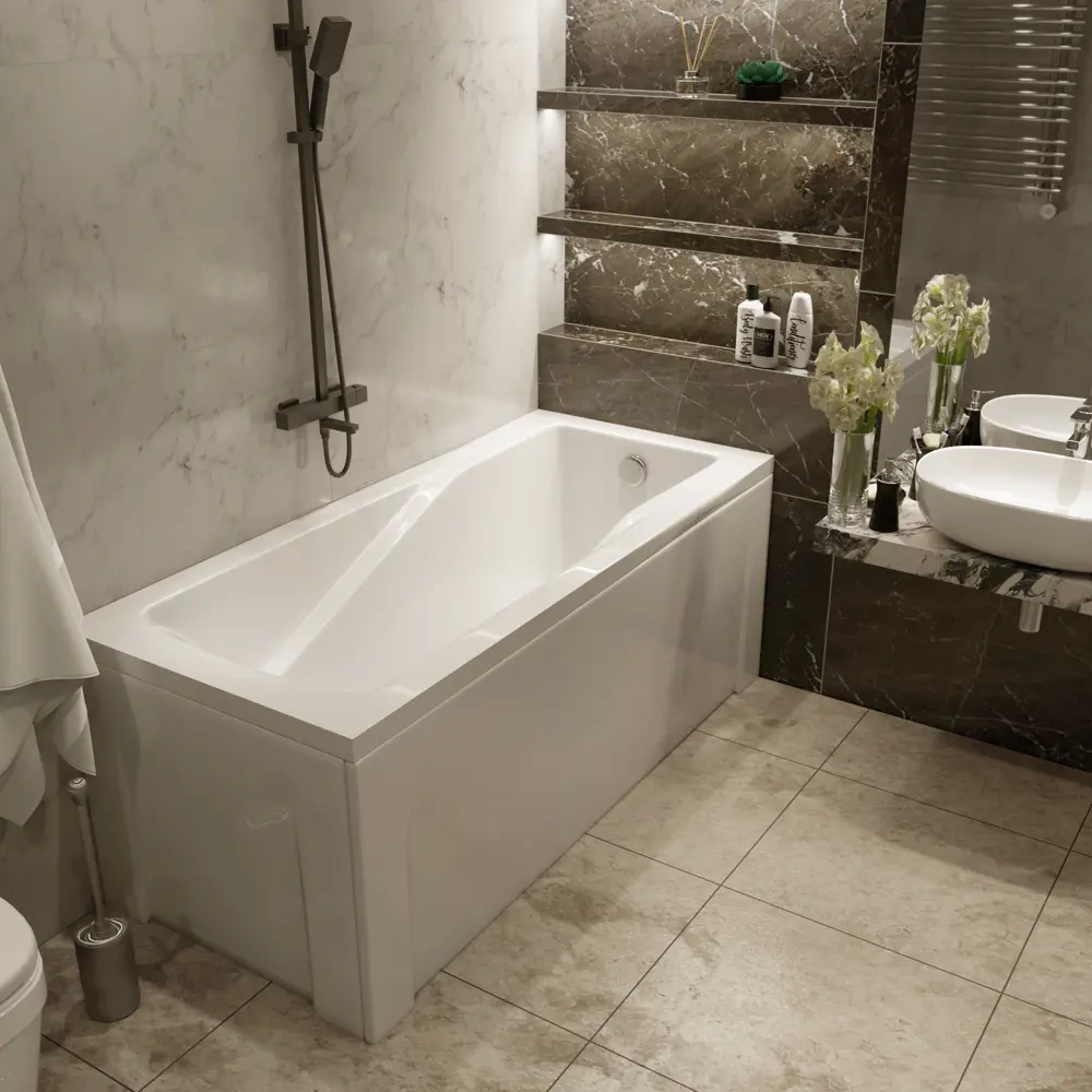 Фото 4 Прямоугольная ванна TIMO HELLA1575-KT15-SPV1505 акрил 150x75см Фото 4 Прямоугольная ванна TIMO HELLA1575-KT15-SPV1505 акрил 150x75см