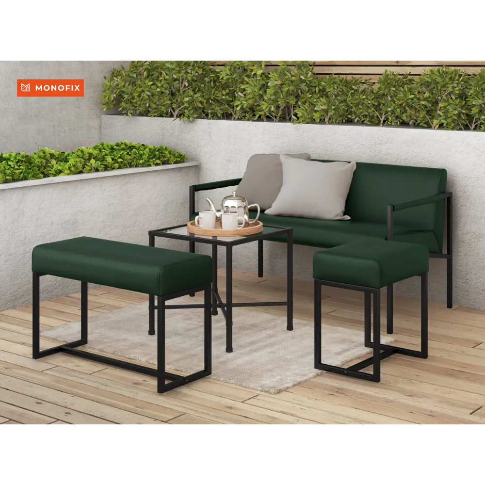 Фото 6 Пуф Monofix Юнта 40x68 см цвет зеленый