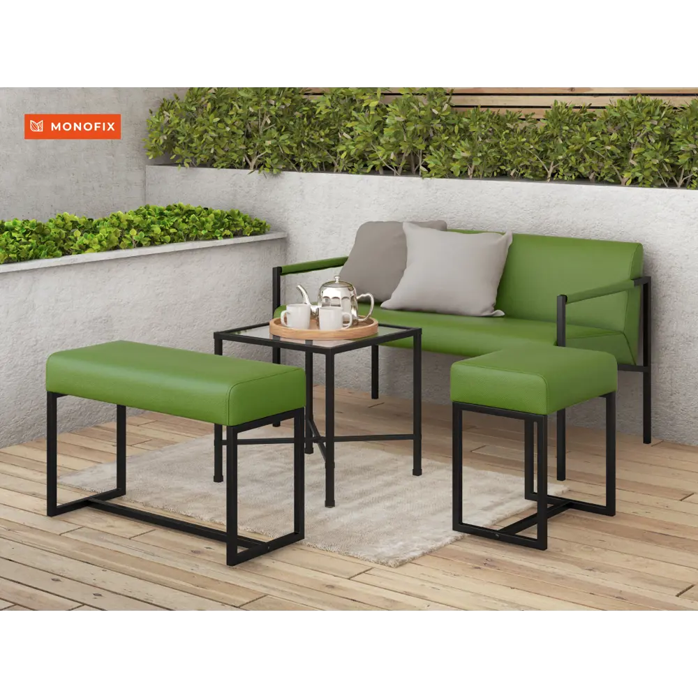 Фото 6 Пуф Monofix Юнта 40x68 см цвет салатовый Фото 6 Пуф Monofix Юнта 40x68 см цвет салатовый