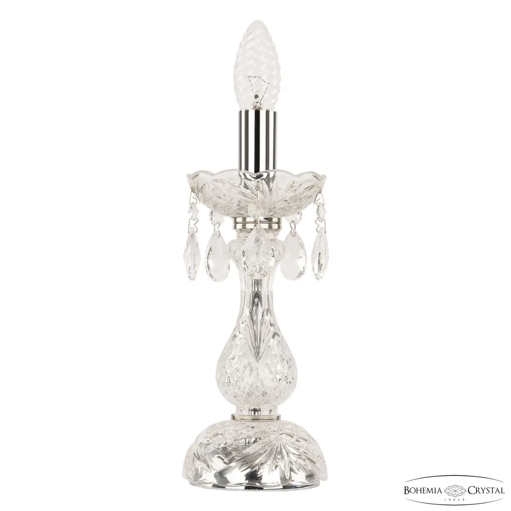 Фото Настольная лампа Bohemia ivele crystal 84104 84104 цвет бесцветный/прозрачный Фото Настольная лампа Bohemia ivele crystal 84104 84104 цвет бесцветный/прозрачный