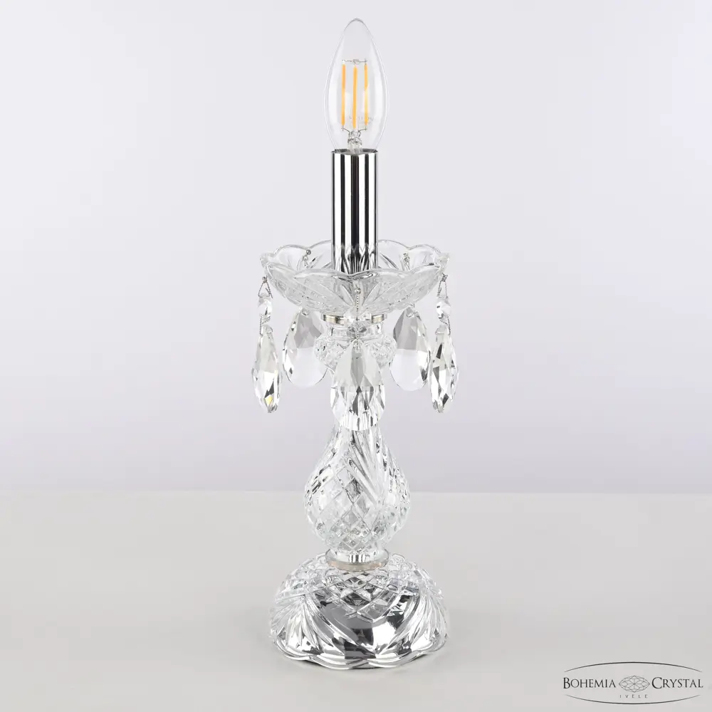 Фото 3 Настольная лампа Bohemia ivele crystal 84104 84104 цвет бесцветный/прозрачный Фото 3 Настольная лампа Bohemia ivele crystal 84104 84104 цвет бесцветный/прозрачный