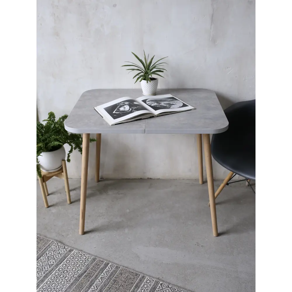 Фото 3 Стол прямоугольный Card&loft 90x90 см ЛДСП цвет дуб/бук Фото 3 Стол прямоугольный Card&loft 90x90 см ЛДСП цвет дуб/бук