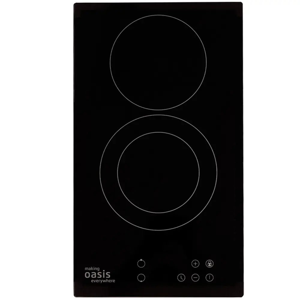 Фото Встраиваемая электрическая варочная панель Oasis P-SDR 29 см 2 конфорки цвет черный Фото Встраиваемая электрическая варочная панель Oasis P-SDR 29 см 2 конфорки цвет черный