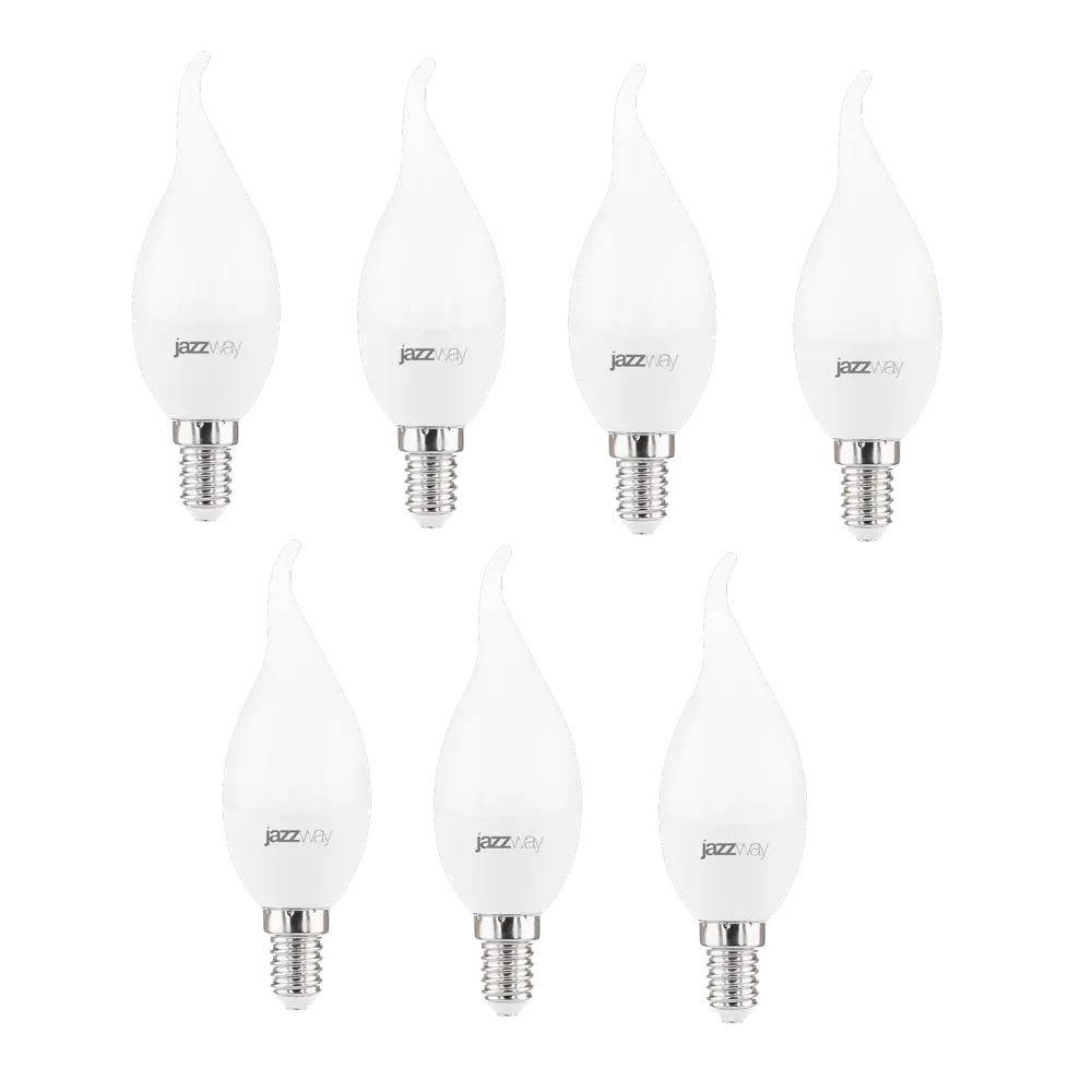 Фото Набор ламп светодиодных Jazzway 1027917-2 Pled Power E14 220-240 В 7 Вт свеча на ветру матовая 560 Лм нейтральный белый свет 2 шт Фото Набор ламп светодиодных Jazzway 1027917-2 Pled Power E14 220-240 В 7 Вт свеча на ветру матовая 560 Лм нейтральный белый свет 2 шт