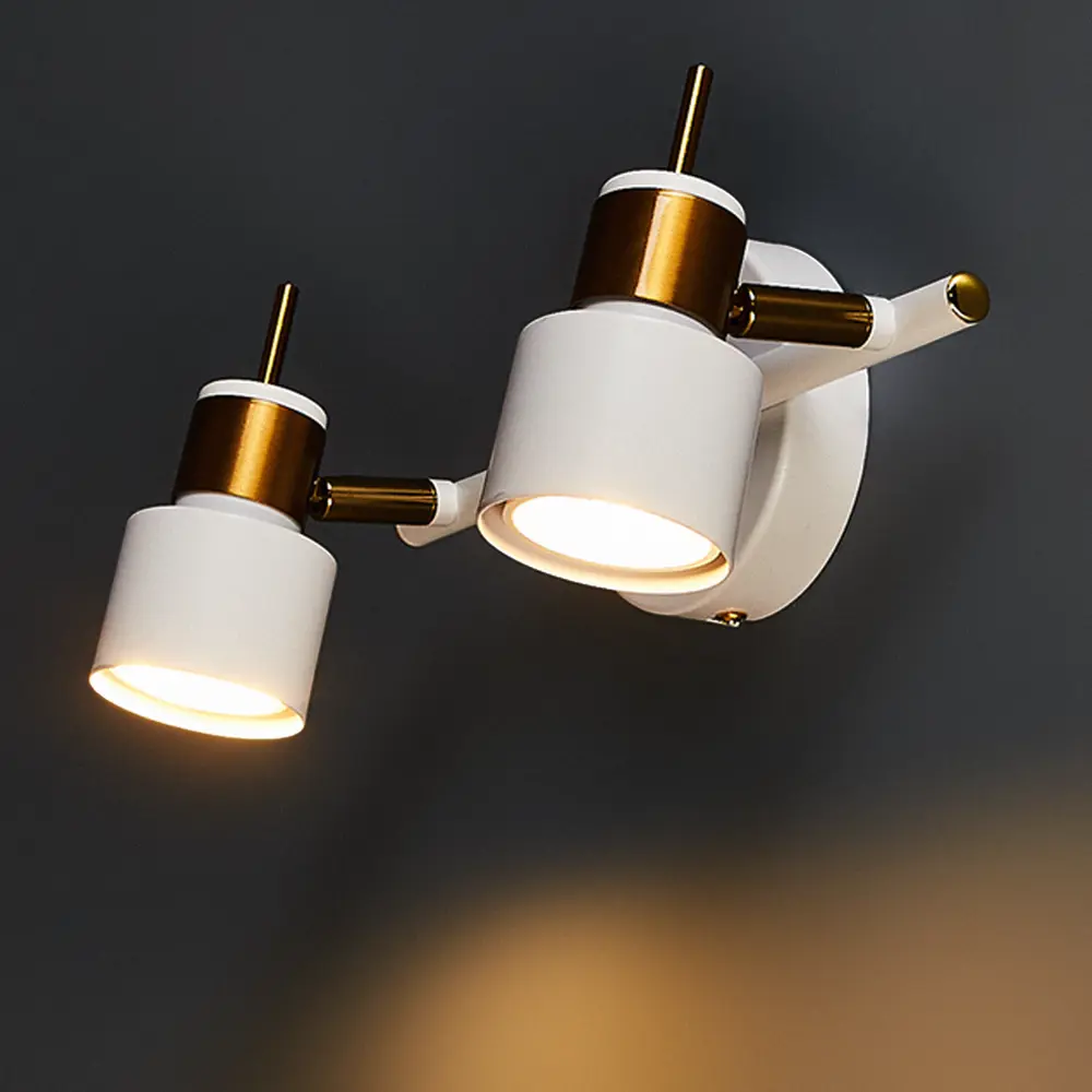Фото 2 Спот поворотный Arte Lamp Almach 2 лампы GU10 6 м² цвет белый Фото 2 Спот поворотный Arte Lamp Almach 2 лампы GU10 6 м² цвет белый