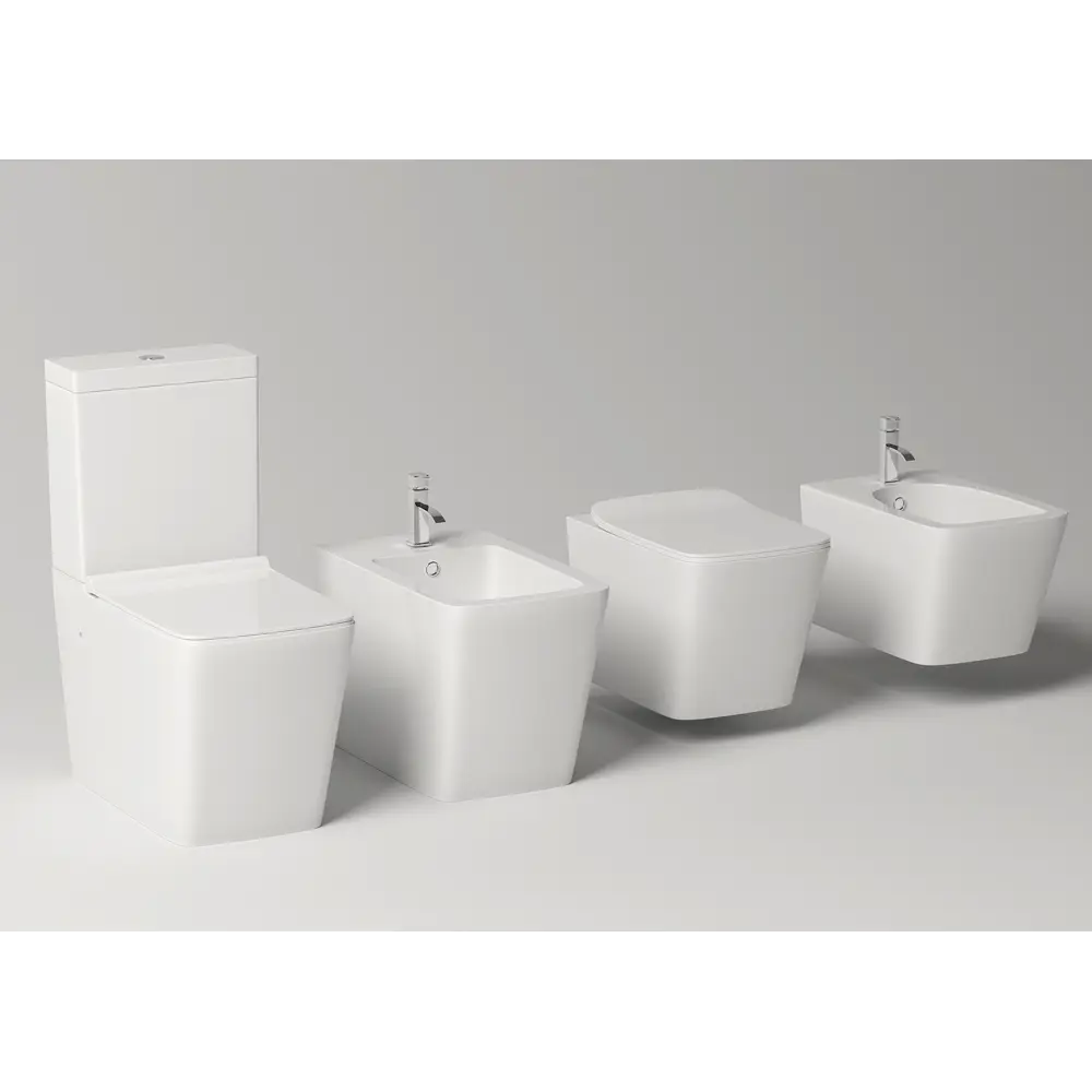 Фото 6 Комплект инсталляция с унитазом Timo TWC-01+FP-004W+TK-303 цвет белый