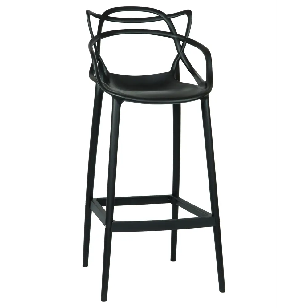 Фото Барный стул Dobrin Masters bar B-03 48x108.5x51.5 см цвет черный Фото Барный стул Dobrin Masters bar B-03 48x108.5x51.5 см цвет черный