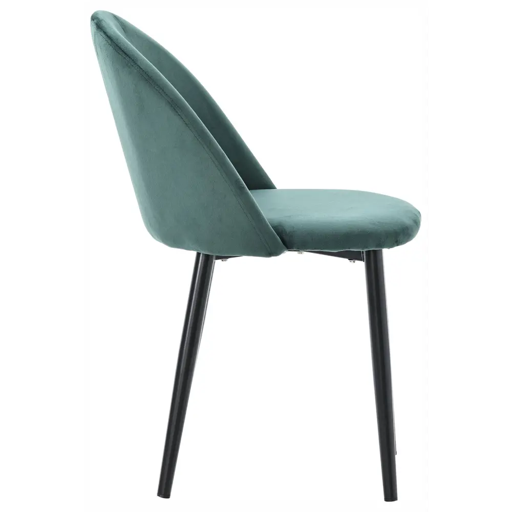 Фото 3 Набор стульев 3 шт Hesby Evoke synchrony 45х78х55 см велюр цвет черный/зеленый Фото 3 Набор стульев 3 шт Hesby Evoke synchrony 45х78х55 см велюр цвет черный/зеленый