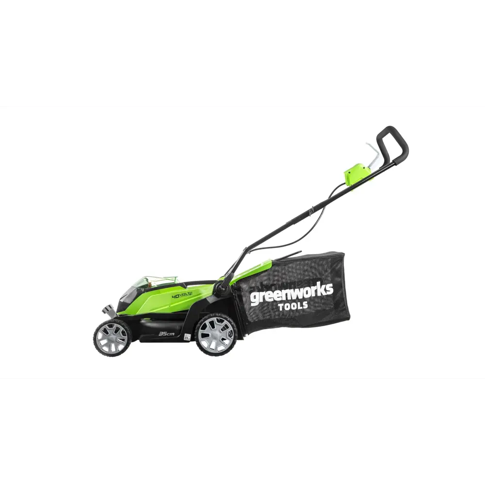 Фото 2 Газонокосилка аккумуляторная Greenworks 2501907 40 В 35 см АКБ и ЗУ в комплекте и рабочие перчатки Фото 2 Газонокосилка аккумуляторная Greenworks 2501907 40 В 35 см АКБ и ЗУ в комплекте и рабочие перчатки