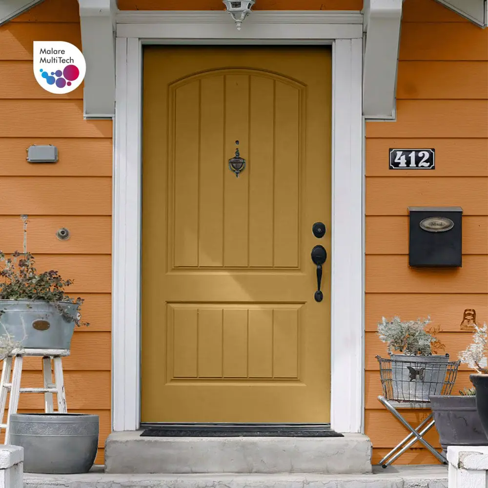 Фото 6 Краска для стен влажных помещений керамической кафельной плитки Malare Ceraflex Latex быстросохнущая полуглянцевая цвет свежая охра 0.5 кг Фото 6 Краска для стен влажных помещений керамической кафельной плитки Malare Ceraflex Latex быстросохнущая полуглянцевая цвет свежая охра 0.5 кг