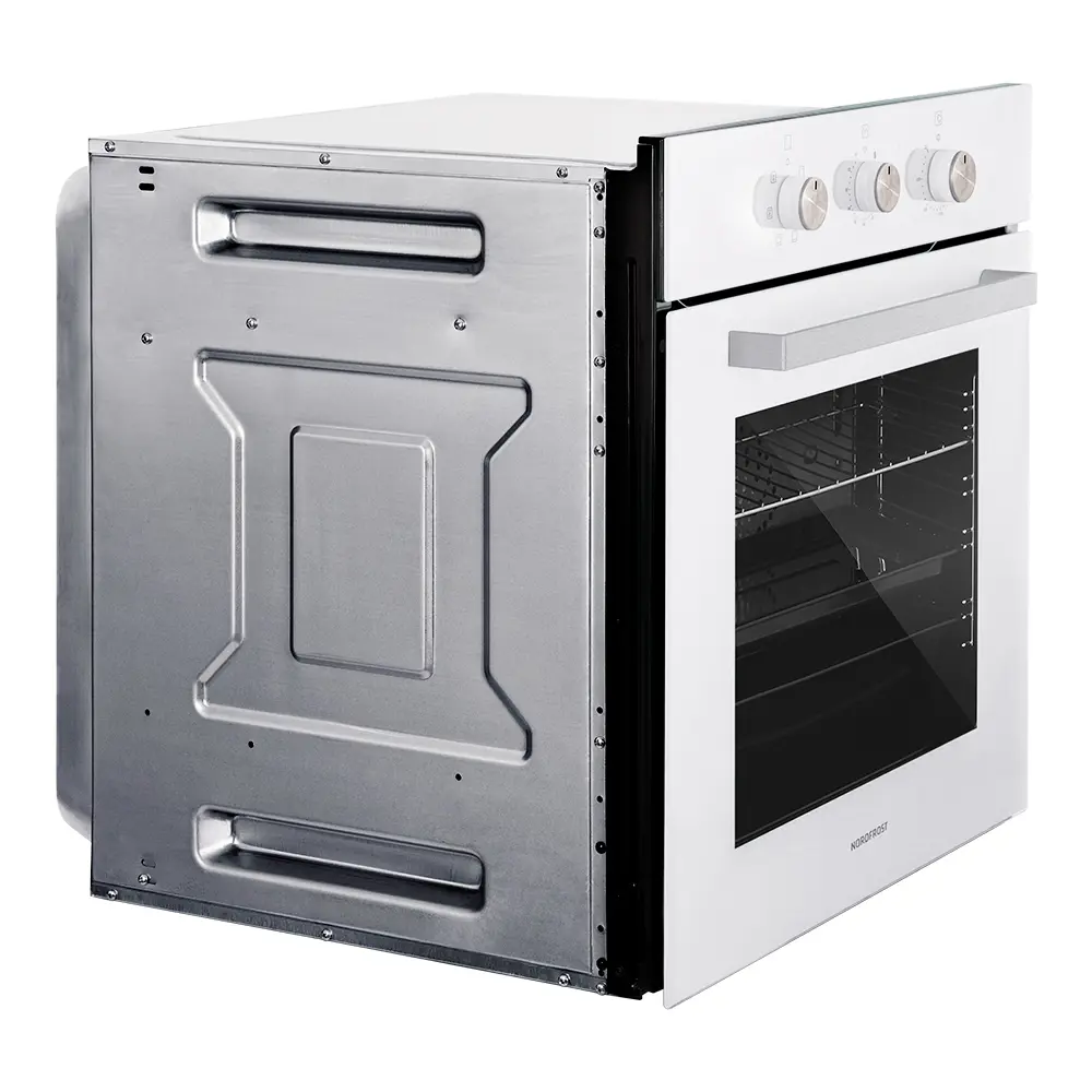Фото 3 Электрический встраиваемый духовой шкаф Nordfrost HM 6060 W 60х60х56 см цвет белый Фото 3 Электрический встраиваемый духовой шкаф Nordfrost HM 6060 W 60х60х56 см цвет белый