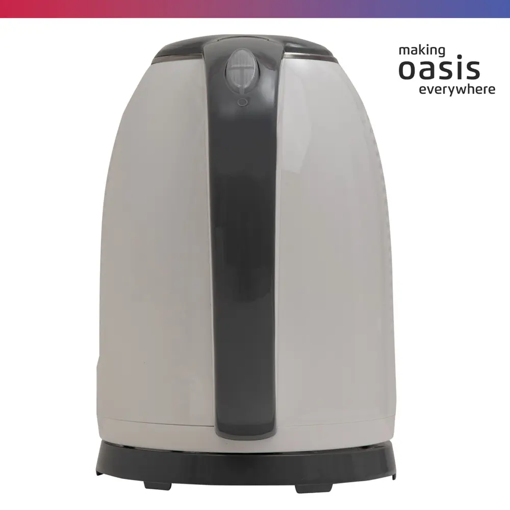 Фото 6 Электрический чайник 1.7 л Making oasis everywhere K-6SPW нержавеющая сталь цвет белый, серый