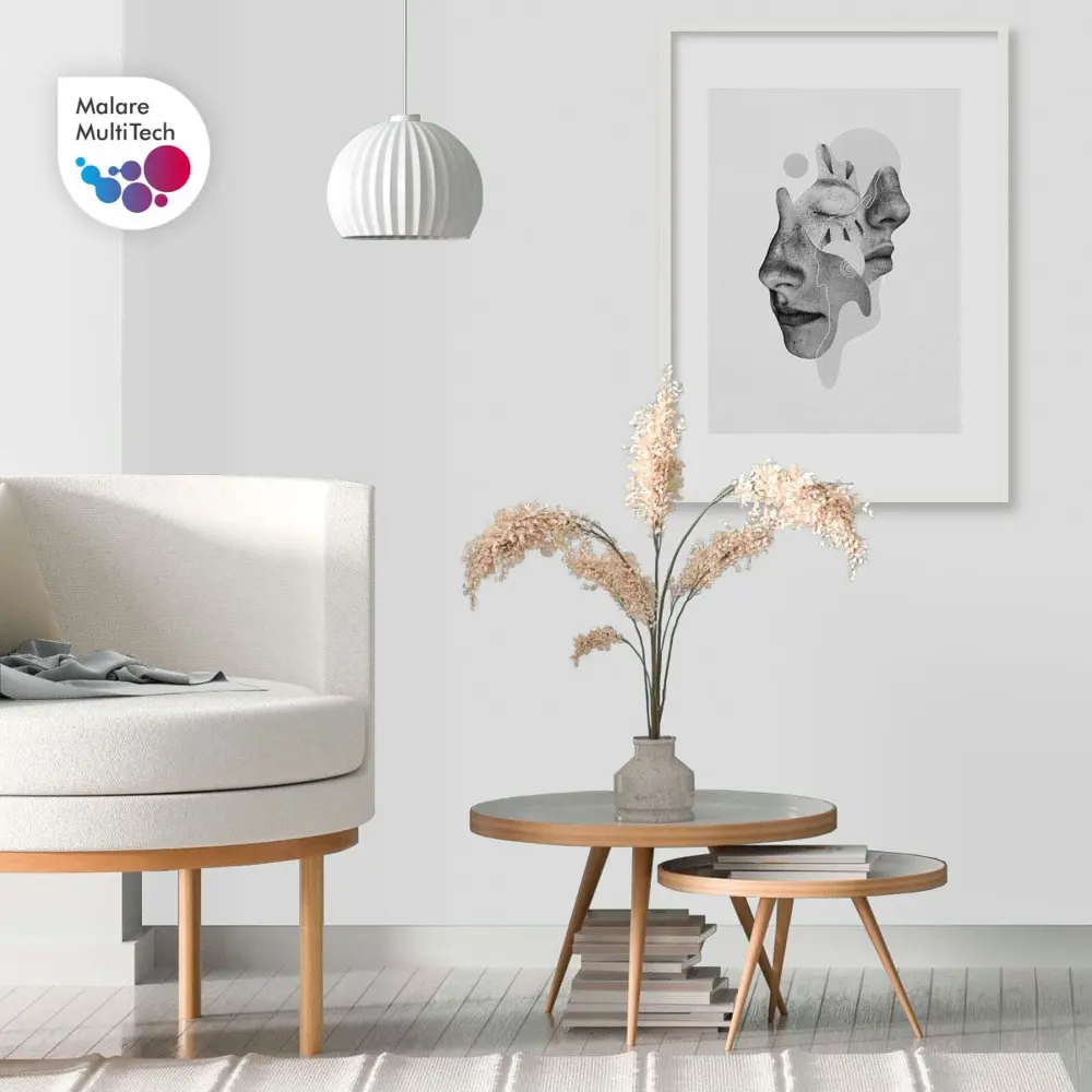 Фото 5 Краска интерьерная Malare Professional экологичная без запаха матовая цвет белый 1л Фото 5 Краска интерьерная Malare Professional экологичная без запаха матовая цвет белый 1л
