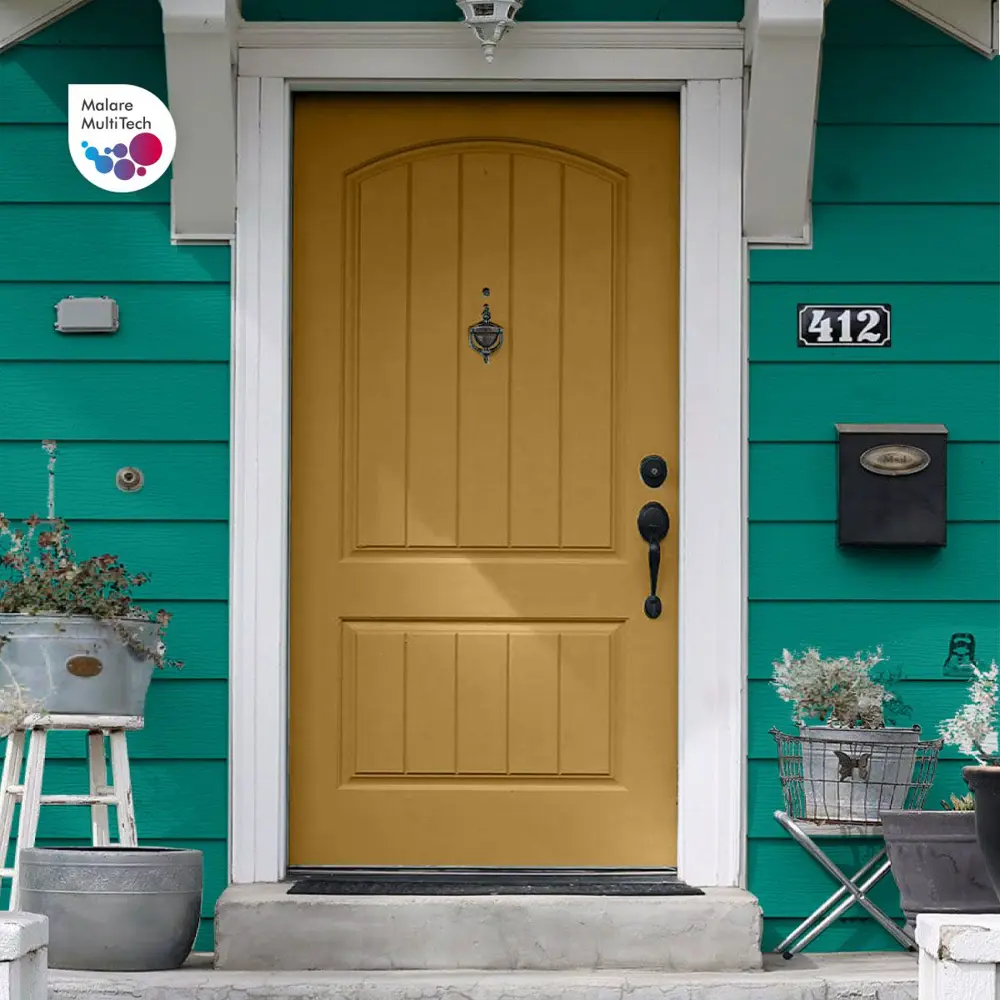 Фото 6 Краска для дерева Malare W_вагонка_г_213 Wood антисептическая быстросохнущая полуглянцевая цвет персидский зеленый 0.5 кг