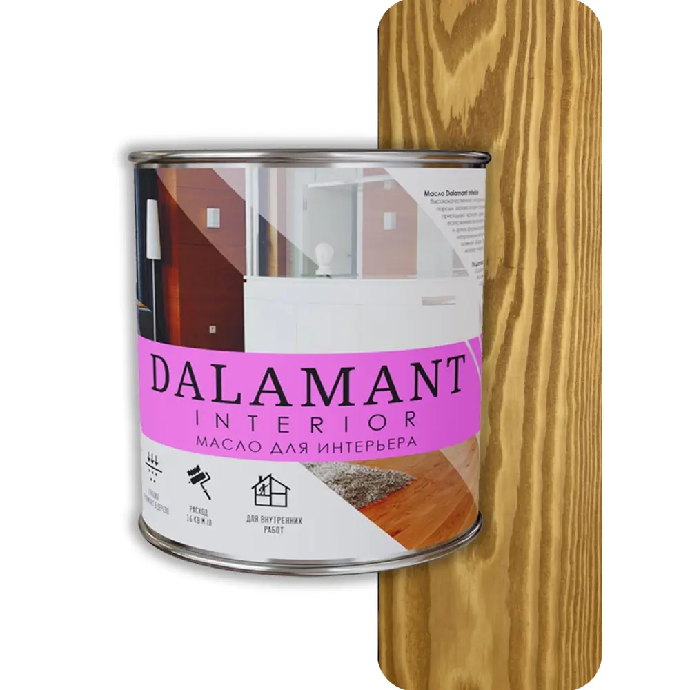 Фото Масло для интерьера Dalamant Interior матовое цвет тик 0.7 л Фото Масло для интерьера Dalamant Interior матовое цвет тик 0.7 л