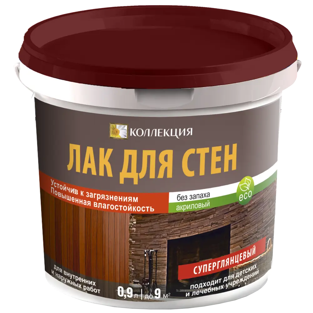Фото Лак для стена Коллекция 06871454 бесцветный глянцевый 0.9 л Фото Лак для стена Коллекция 06871454 бесцветный глянцевый 0.9 л