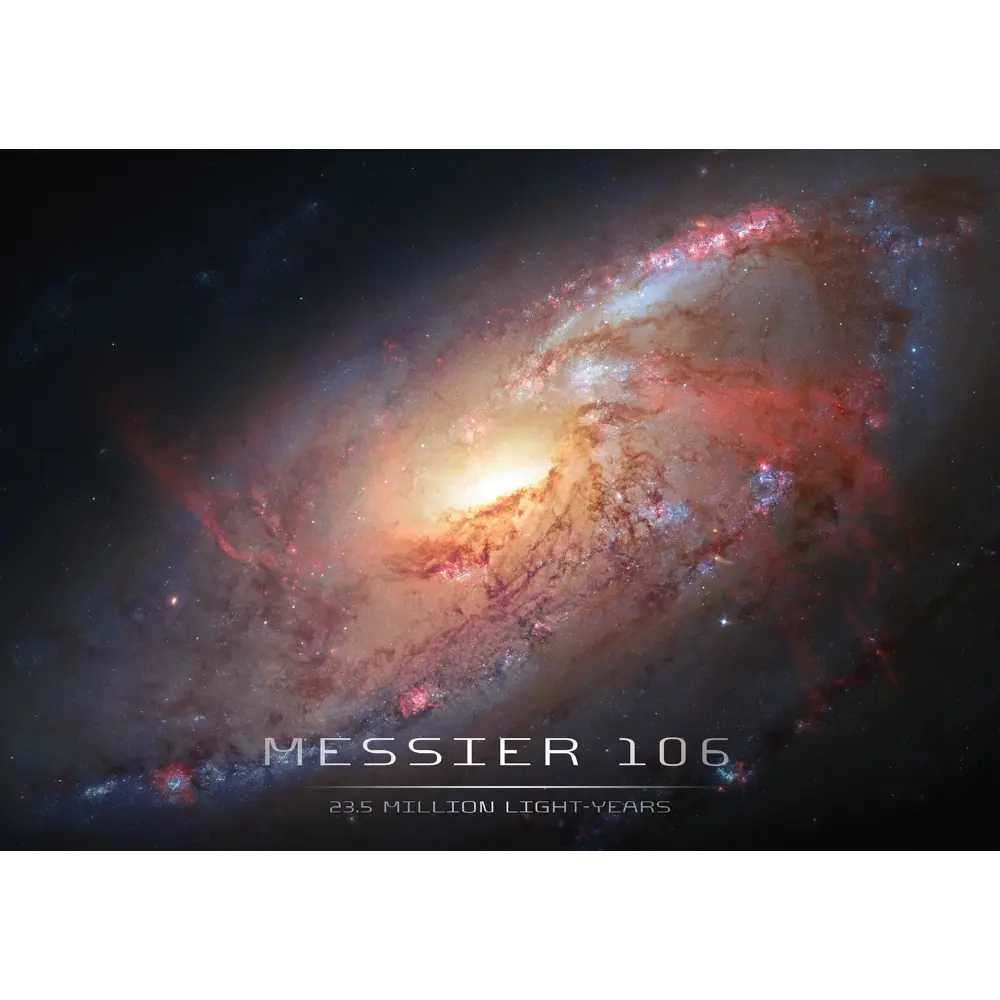 Фото 5 Картина на стекле Postermarket Галактика Messier 106 70x110 см Фото 5 Картина на стекле Postermarket Галактика Messier 106 70x110 см