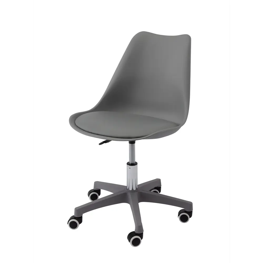 Фото 6 Офисное кресло Ami Smart 56x76x39 см эко кожа цвет серый Фото 6 Офисное кресло Ami Smart 56x76x39 см эко кожа цвет серый