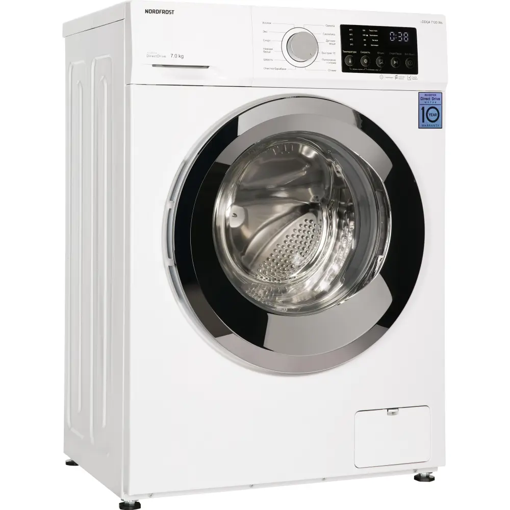 Фото 2 Стиральная машина Nordfrost I-ddq4 7120 ws 60x85x48 см 7 кг цвет белый глянец Фото 2 Стиральная машина Nordfrost I-ddq4 7120 ws 60x85x48 см 7 кг цвет белый глянец