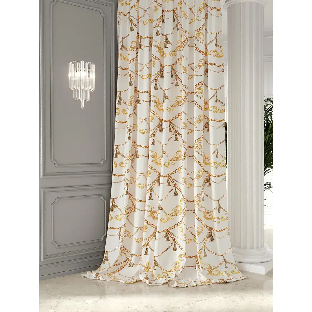 Фото 2 Штора на ленте Helga Димьяро 150x300 см репс цвет белый HH752181 Фото 2 Штора на ленте Helga Димьяро 150x300 см репс цвет белый HH752181