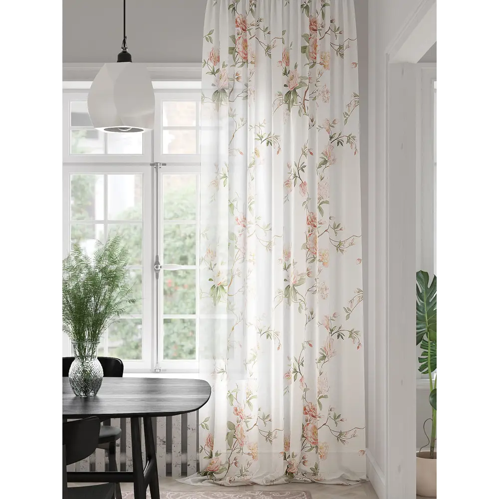 Фото Тюль на ленте Helga Флемонкес 150x280 см вуаль цвет белый HH974423 Фото Тюль на ленте Helga Флемонкес 150x280 см вуаль цвет белый HH974423