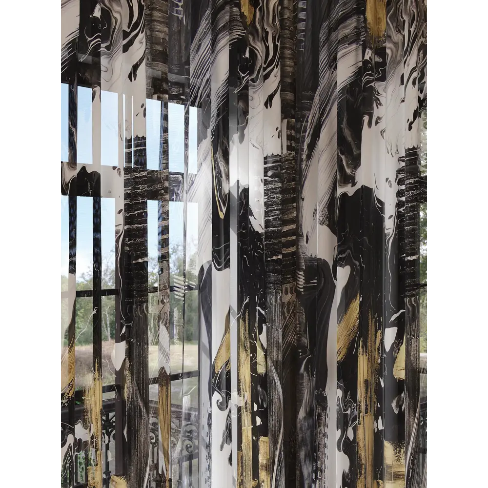 Фото 2 Тюль на ленте Helga Фиренторс 150x280 см вуаль цвет белый HH974409 Фото 2 Тюль на ленте Helga Фиренторс 150x280 см вуаль цвет белый HH974409